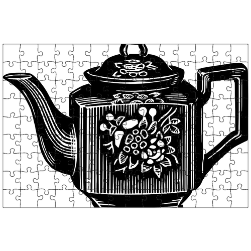 фото Магнитный пазл 27x18см."чай, чайник, семья" на холодильник lotsprints