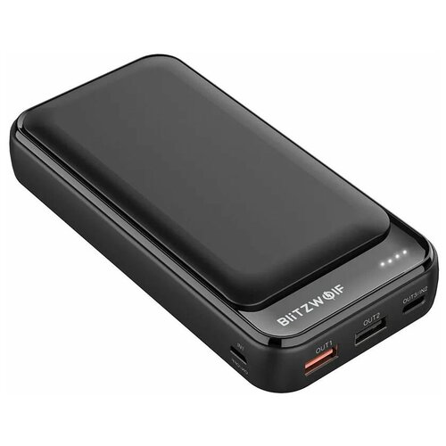 фото Внешний аккумулятор blitzwolf bw-p11 20000mah 18w qc pd power bank black