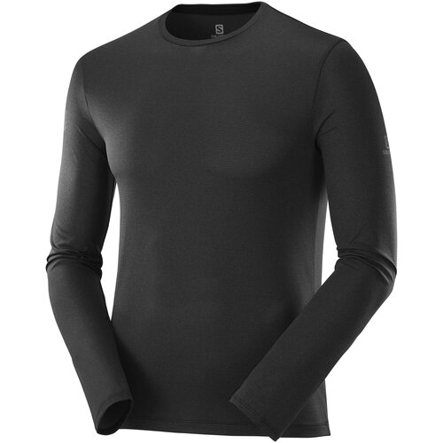 фото Футболка с длинным рукавом беговая salomon agile long sleeve tee m black (us: m)