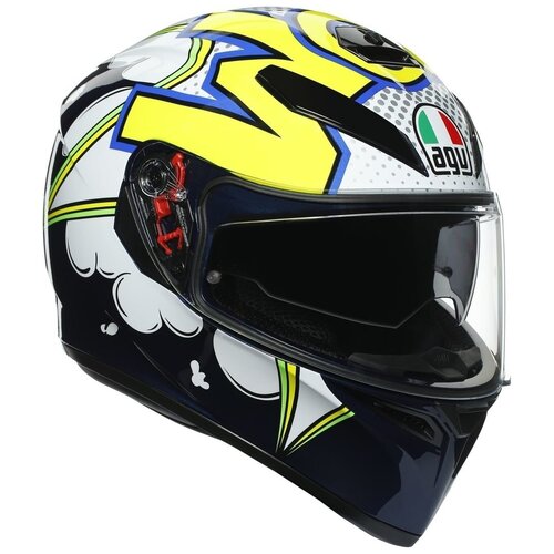 фото Шлем agv k-3 sv multi - bubble blue/wh/yellow fluo agv 210301a2my003