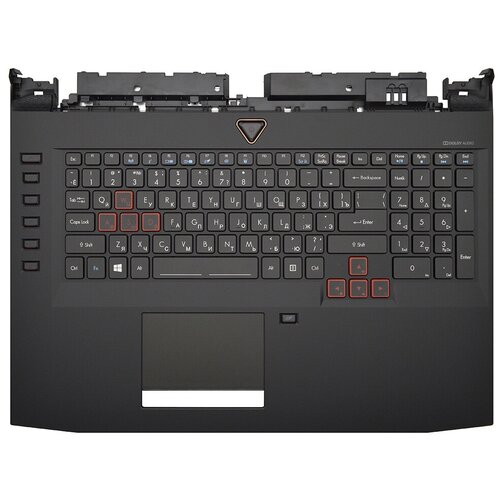 фото Клавиатура для ноутбука acer predator 17 g9-792 черная топ-панель с подсветкой