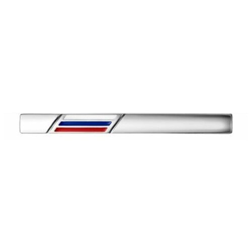 фото Красная пресня зажим для галстука "флаг" посеребрение
