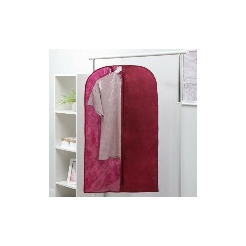 фото Чехол для одежды, бордо, 100 х 60 см homsu