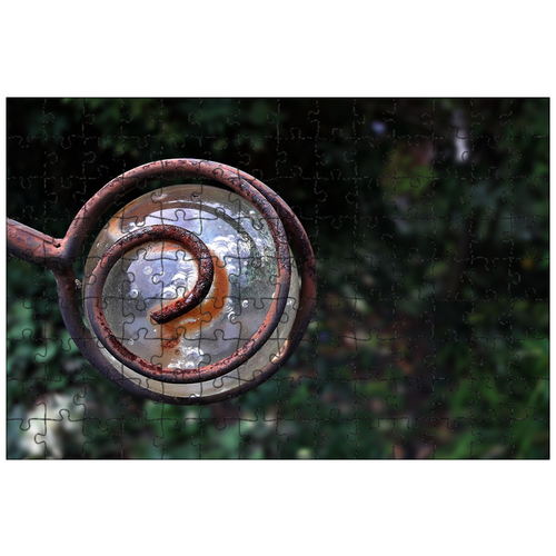 фото Магнитный пазл 27x18см."мяч, орнамент, стекло" на холодильник lotsprints