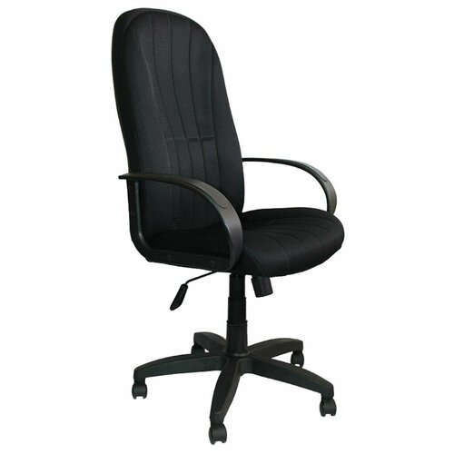 фото Кресло офисное для руководителя / офисное кресло евростиль 898, ткань черная