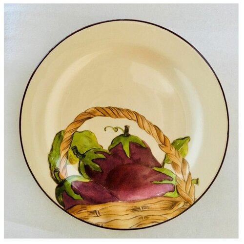 фото Тарелка обеденная aubergine, 28см ceramiche noi