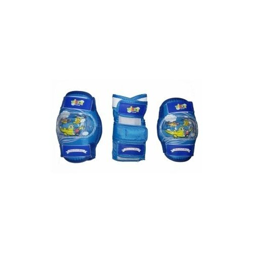 фото Комплект защиты детский vinca sport (наколенники, налокотники, наладонники), синий, размер s, vp 32 blue (s)