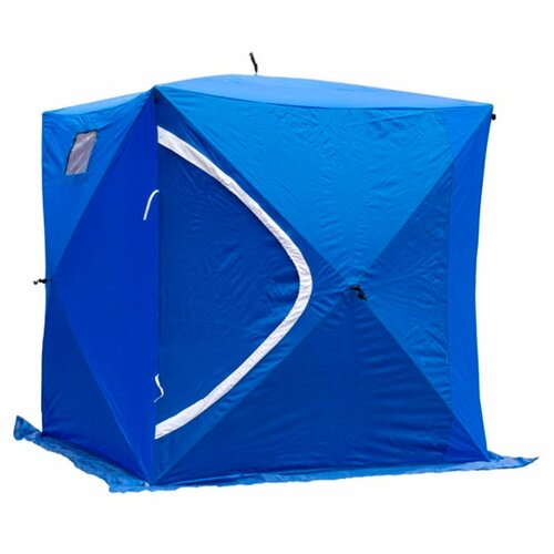 фото Палатка для зимней рыбалки "куб" 2м х 2м 2.25м / палатка однослойная зимняя / палатка на лёд / палатка для зимнего отдыха no name