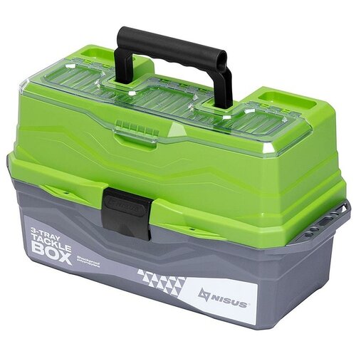 фото Ящик для снастей tackle box трехполочный зеленый (n- tb-3- g) nisus