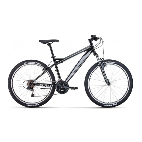 фото Велосипед горный хардтейл forward flash 26 1.2 s 26" 19" черный/серый