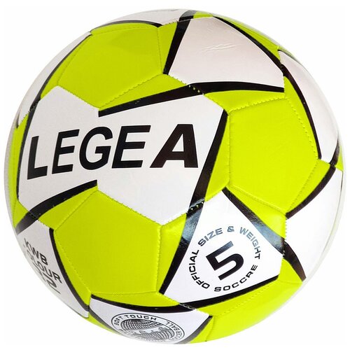 фото E32149-5 мяч футбольный №5, 3- слоя pvc 1.6, 300 гр (желтый) smart athletics