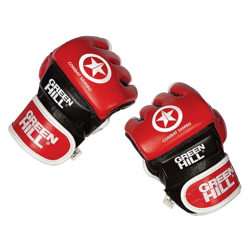 фото Перчатки green hill combat sambo mmc-0026cs красный (s)