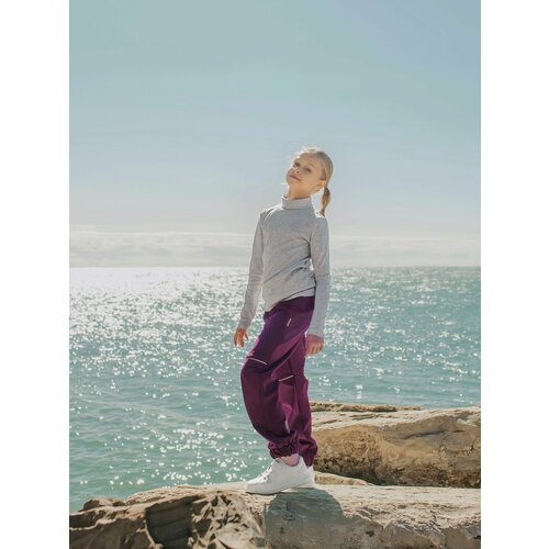 фото Брюки stylish amadeo, размер 164, фиолетовый