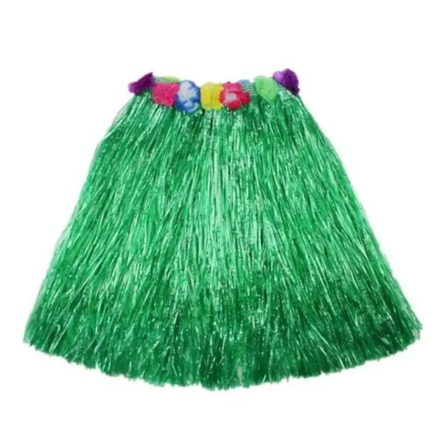 фото Гавайская юбка мини 40 см, цвет зеленый смехторг