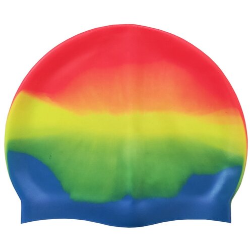 фото B31518-7 шапочка для плавания силиконовая (оранж/желт/зел/голубой) sportex