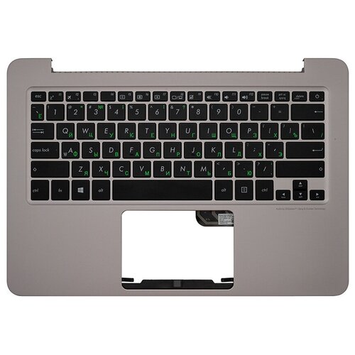фото Клавиатура для ноутбука asus zenbook ux305l топ-панель серебро