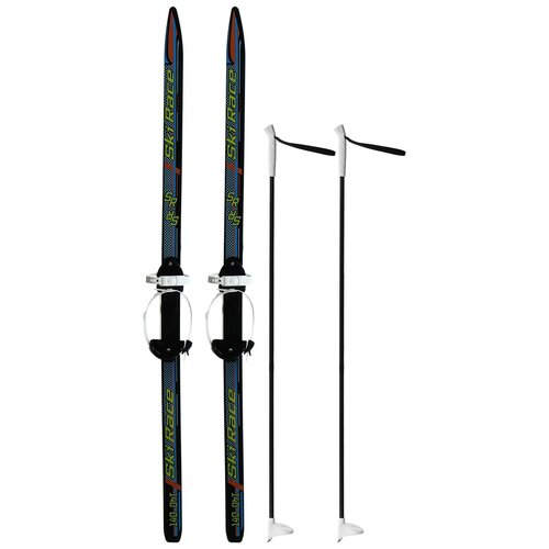 фото Лыжи подростковые «ski race» с палками из стеклопластика, 140/105 см