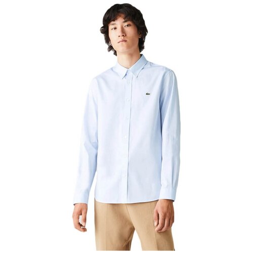 фото Рубашка lacoste ch2933-t01 мужская, цвет голубой, размер 54