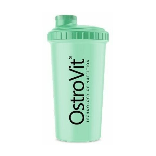 фото Шейкер зеленый ostrovit shaker technology of nutrition 700 мл с откручивающейся крышкой с сеткой