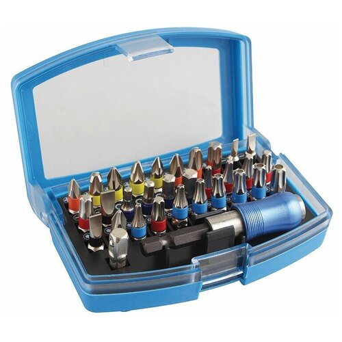 фото Hoegert набор бит с битодержателем 1/4", sl, ph, pz, hex, torx, torx c отверстием, 32 шт. hogert