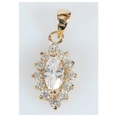 фото Подвеска lotus jewelry, горный хрусталь, белый