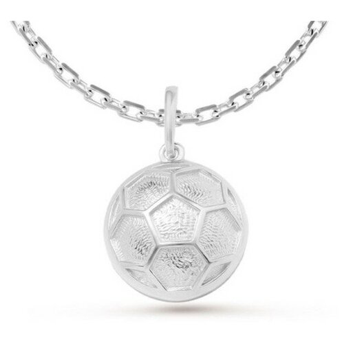 фото Кулон "футбольный мяч" pj3-140" pepela jewelry, из серебра, фианит