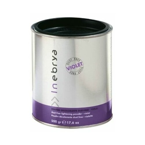 фото Обесцвечивающий фиолетовый порошок для волос inebrya utilities dust free