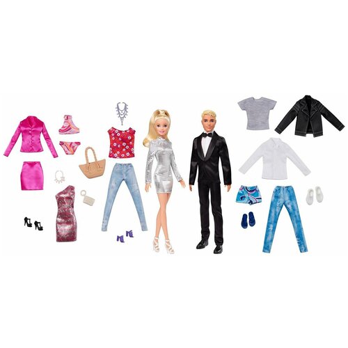 фото Набор barbie куклы с модной одеждой +аксессуарами ght40