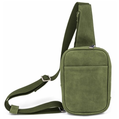 фото Рюкзак планшет j. audmorr jamb103, натуральная кожа, внутренний карман, зеленый