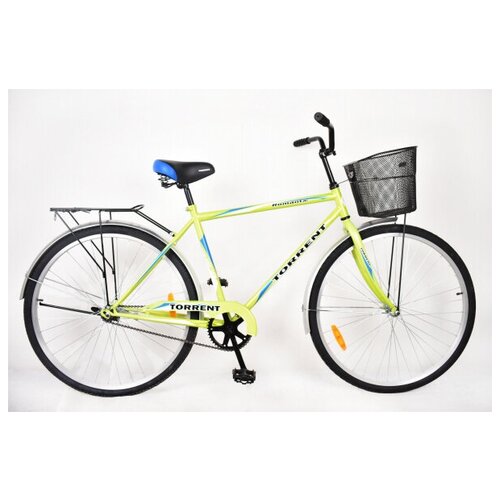 фото Велосипед torrent romantic + корзина, зеленый