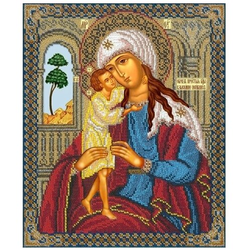 фото Набор вышивки бисером «богородица взыскание погибших», 26x31,2 см, русская искусница