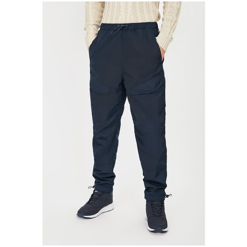 фото Брюки baon утеплённые брюки с флисовой подкладкой baon, размер: l, синий