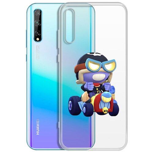 фото Чехол-накладка clear case brawl stars-безумный карл для huawei y8p/honor 30i krutoff group