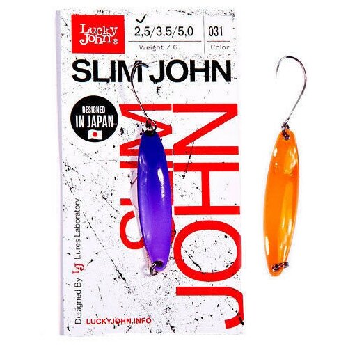 фото Блесна колебалка lucky john slim john (ljsj25-020 2,5гр/020) salmo