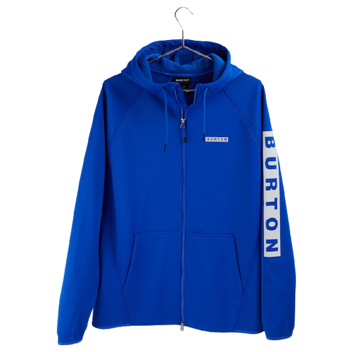 фото Толстовка burton crown weatherproof full-zip fleece размер l cobalt blue