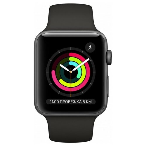 фото Умные часы apple watch series 3 42мм, черный