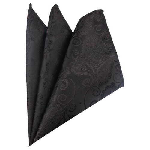 фото Нагрудный платок черный с узором пейсли 2beman