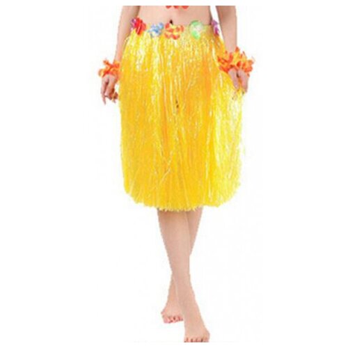 фото Гавайская юбка желтая, 60 см happy pirate