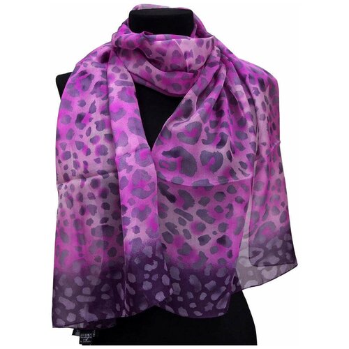 фото Шелковый "леопардовый" шарф для девушки barbieri 822676