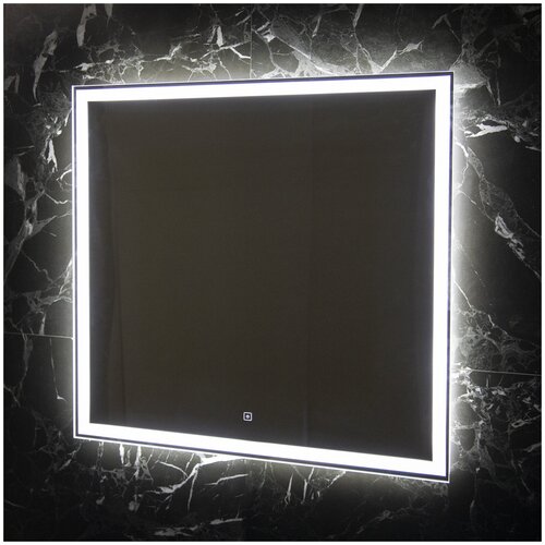 фото Зеркало la tezza с led подсветкой, сенсорный включатель с диммером, ip - 44, 800х800 (шв) арт. lt-q8080-s