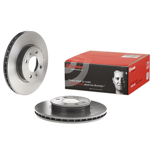 фото Комплект тормозных дисков передний brembo 09.a445.11 256x22 для hyundai accent, hyundai i20, kia rio (2 шт.)