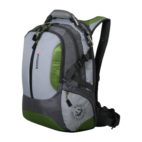 фото Wenger рюкзак large volume daypack 15", зелёный/серый, 36х17х50 см, 30 л