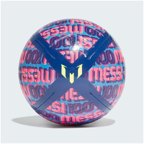 фото Мяч футбольный adidas messi club gu0237, р.5, 2 пан., тпу, маш.сш., фиолетовый