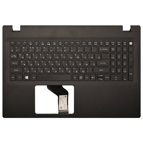 фото Клавиатура для ноутбука acer travelmate p257-mg черная топ-панель