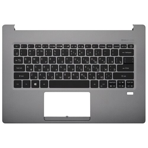 фото Клавиатура для ноутбука acer swift 5 sf514-53t серая топ-панель с подсветкой