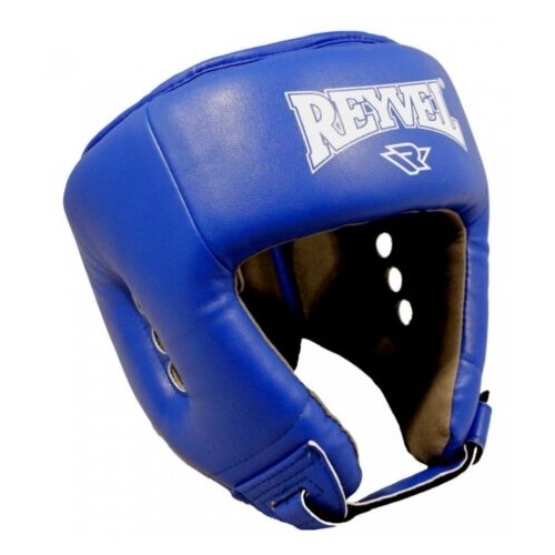 фото Шлем боксерский натуральная кожа синий reyvel размер xl