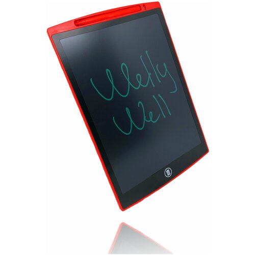 фото Wellywell графический планшет для рисования с lcd экраном 12" , красный