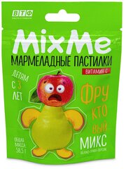 ВТФ MixMe Витамин С мармелад фруктовый микс (яблоко, персик, груша), 58,5 г.