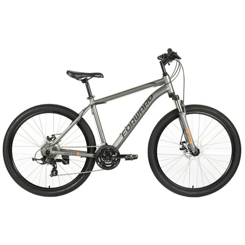 фото Горный велосипед forward hardi 27,5 x d (2022) 18" серо-черный (165-182 см)