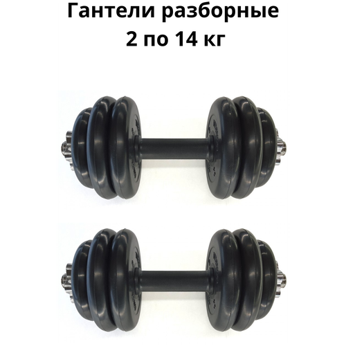 фото Гантели разборные 2 шт. по 14 кг mb barbell